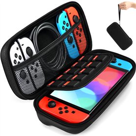 iVoler Etui pour Nintendo Switch, Housse Sacoche de Transport à Coque Rigide Anti Choc Pochette avec Espace, 10 Cartouche de Jeu