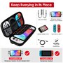 iVoler Etui pour Nintendo Switch, Housse Sacoche de Transport à Coque Rigide Anti Choc Pochette avec Espace, 10 Cartouche de Jeu