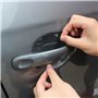 SHOP-STORY - Protecteurs Adhésifs Transparents pour Portes de Voiture Derrière Les Poignées - Pack de 4 Protections