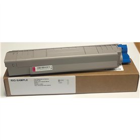 Toner OKI 43487710 pour C8600 C8800 - Magenta - 6.000 Pages - Régénéré Made in Italy