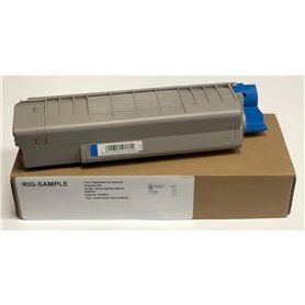 Toner OKI 44315319 pour ES6410 6410 - Cyan - 6.000 Pages - Régénéré Made in Italy