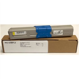 Toner OKI 46508709 pour C332dn C332 MC363 dn - Jaune - 3.000 Pages - Régénéré Made in Italy