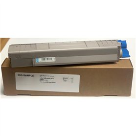 Toner OKI 44059167 pour MC851 MC861 n dn cdtn MC 861 851 - Cyan - 7.300 Pages - Régénéré Made in Italy