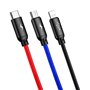 Baseus Câble de charge USB CAMLT-ASY01 Aluminium, Nylon