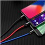 Baseus Câble de charge USB CAMLT-ASY01 Aluminium, Nylon