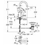 GROHE Mitigeur monocommande Lavabo Taille L Start Loop Chromé 23780000 (Import Allemagne)