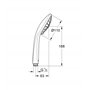 GROHE Euphoria 110 Massage, Pommeau de Douche 3 jets, Economie d'Eau, Chromé, 27239001 (Import Allemagne)