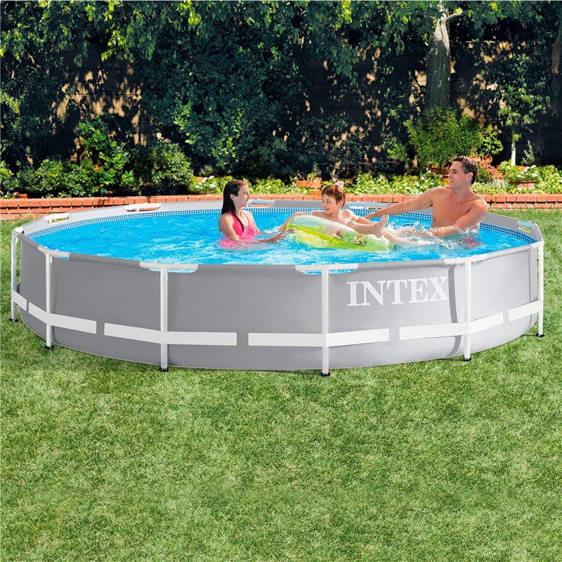Image secondaire de Intex - 26712NP - Kit Piscinette Prism Frame Ronde Tubulaire (Ø)3,66 X (H)0,76M
