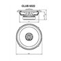 JBL Club 6522 Ensemble enceinte voiture à 2 voies de Harman Kardon - 180 Watt JBL Haut Parleur Voiture 16 - 17 cm | 6-1/2" pouce