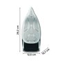 Rowenta DW8210D1 – Fer à repasser vapeur sec, semelle Microsteam 400, 2 m, 200 g/min, noir, rouge, 50 g/min