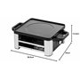 WMF Lono Gril à raclette, avec poêlons et poussoirs, raclette pour 4 personnes, 870 W, en acier inoxydable, mat