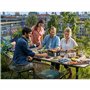 WMF Lono Gril à raclette, avec poêlons et poussoirs, raclette pour 4 personnes, 870 W, en acier inoxydable, mat
