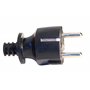 Velamp REEL-FR-25 Rallonge Prolongateur électrique 25 m avec enrouleur 4 Prises 16 A section 3G1,5 mm² + coupe-circuit. Noir et 
