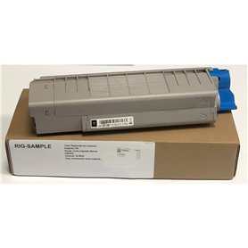 Toner OKI 46507508 pour C612 C612n C612dn C 612 n dn - Noir - 8.000 Pages - Régénéré Made in Italy
