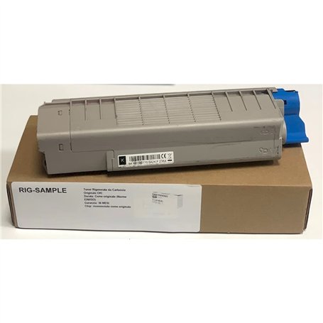 Toner OKI 46507508 pour C612 C612n C612dn C 612 n dn - Noir - 8.000 Pages - Régénéré Made in Italy