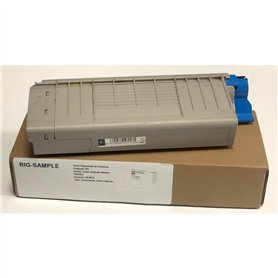 Toner OKI 46507616 pour C712n C712dn C712 C 712 - Noir - 11.000 Pages - Régénéré Made in Italy