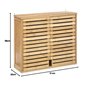 5 five simply smart AC-Déco Meuble Haut en Bambou - Sicela - 58 x 20 x 51 cm