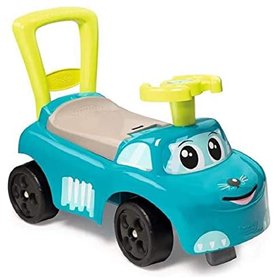 Smoby - Porteur Auto Bleu - Fonction Trotteur - pour Enfant Dès 10 Mois - Coffre à Jouets - 720525