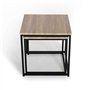 IDMarket - Lot de 2 Tables Basses gigognes Detroit 40/45 Design Industriel