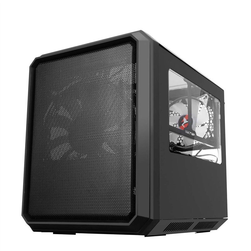 Image secondaire de Itek Case QBO 8 Evo - Micro ATX, USB3, 200 + 120 mm ARGB Fan, Card Reader, 3X Trasp Window