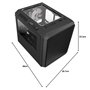 Itek Case QBO 8 Evo - Micro ATX, USB3, 200 + 120 mm ARGB Fan, Card Reader, 3X Trasp Window