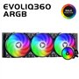 Evoliq 360 ARGB Kit de Refroidissement par Eau, Noir