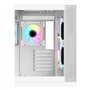 Itek Case Dark Cave DS - Tour de Jeu, ATX, Ventilateur ARGB 3x12 cm, 2xUSB3, Type-C, Verre Temp sur Panneau latéral et Avant, Wh