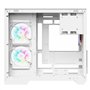 Itek Case Dark Cave DS - Tour de Jeu, ATX, Ventilateur ARGB 3x12 cm, 2xUSB3, Type-C, Verre Temp sur Panneau latéral et Avant, Wh