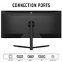 Itek moniteur GGF - 30" plat, 2560 x 1080 WFHD UltraWide, panneau VA 100 Hz, réponse OD 4 ms, 2 connexions HDMI et DP, haut-parl
