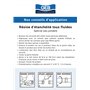 GEB Résine d'étanchéité tous fluides spécial eau potable. Sans filasse - Pour raccords métalliques à visser - Tube 20 ml