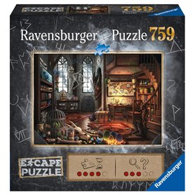 Ravensburger - Escape Puzzle - L'antre du Dragon - pour Adultes et Enfants dès 12 Ans - 759 pièces, 1 Guide de Jeu, 1 enveloppe 
