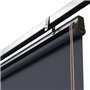 IDMarket - Lot de 3 Stores enrouleurs L.124 x H. 225 CM pour pergola Gris Anthracite