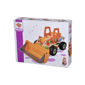 Simba Eichhorn - Pelleteuse 6 en 1 - Jeu de Construction Bois - 140 Pièces - Dès 5 Ans - Bois de Hêtre Labellisé FSC - 100039057