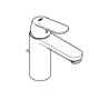GROHE Eurosmart Cosmopolitan 23325KW0 Mitigeur monocommande à économie d'eau Taille M Surface durable Noir