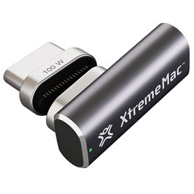 XtremeMac Adaptateur Magnétique de Type C, chargement rapide 100W et transfert de données 10 Gb/s pour MacBook, iPad et tout app