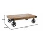 Atmosphera - Table Basse Silas - métal & Bois de manguier