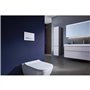 Geberit Sigma50 115.788.SD.2 Plaque de déclenchement pour chasse d'eau 2 débits Métal chromé Verre fumé miroir