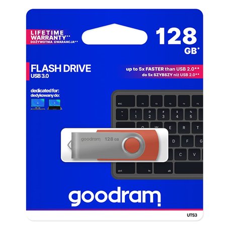 Goodram Mémoire USB 128 Go UTS3 Red USB 3.0