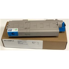 Toner OKI 46490623 pour ES5442 ES5463 ES5473 dn MFP - Cyan - 6.000 Pages - Régénéré Made in Italy