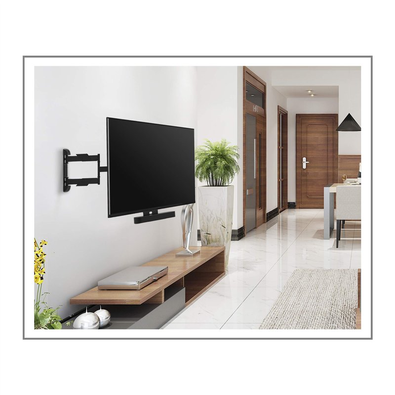 Image secondaire de PureMounts PM-SOM-080 pour montage direct sur téléviseur compatible avec SONOS BEAM Barre de son, charge utile: 5 kg, noir