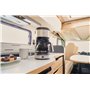 SEVERIN Cafetière filtre, 750W, Jusqu'à 4 tasses, filtre permanent lavable, porte filtre amovible, Plaque chauffante, Inox/Noir,