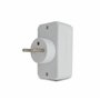 Velamp ADAT-FR-1- Biplite 2 prises électriques 2 pôles avec Terre 2 sorties Frontales - 16A Blanc