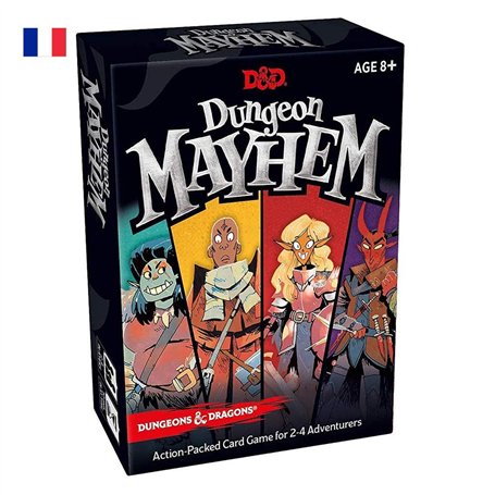 Jeu de Cartes Dungeons & Dragons Dungeon Mayhem 8+ – Version française