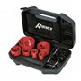 ribimex PRSCDX9MM/V Mallette 6 scies Cloches en Acier M3 pour matériaux Multiples, Rouge et Noir