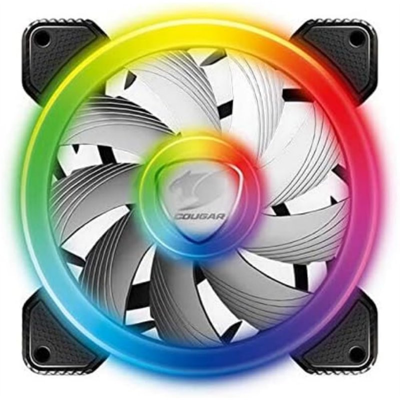 COUGAR GAMING | VENTILATEUR GAMING | SPB120RGB - Éclairage RGB à 360 degrés - Roulement Hydrodynamique - Gestion PWM autonome - 