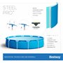 Philips Bestway Piscine Acier Pro - modèle 56679 - O305 x 76 cm - 4678l - avec Pompe de Filtration - Une Cartouche, Bleu