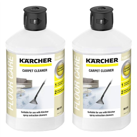 2x Kärcher RM 519 Nettoyant moquettes et tapis 3 en 1 (1000ml)