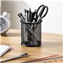 Amazon Basics Tasse à stylos en maille métallique, 1 unités, lot de 1, noir