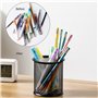 Amazon Basics Tasse à stylos en maille métallique, 1 unités, lot de 1, noir