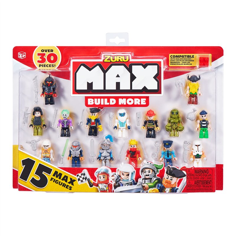 Zuru Max Build More Lot de 15 Figurines